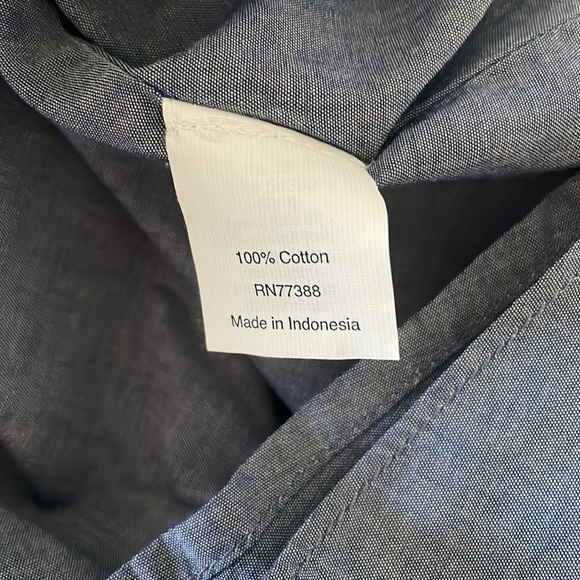 J. Crew Strapless Chambray Wild Rose Dress - Picture 7 of 7